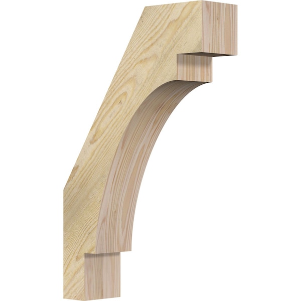 Ekena Millwork 4"W x 14"D x 22"H Merced Rough Sawn Knee Brace, Douglas Fir BRC04X14X22MRC00RDF - main